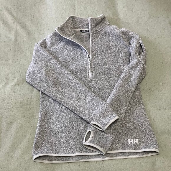 Helly Hansen | Varde 1/2 Zip 2.0 Long Sleeve Grey Fleece Midlayer | Size M - Picture 1 of 13